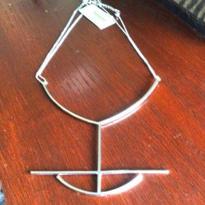 Natasha Statement Necklace Silver Tone NIP